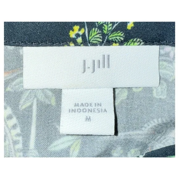 J. Jill - Bird Print Blouse - Size Medium - Picture 5 of 8